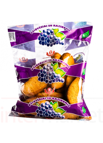 Džiūvėsiai su razinomis Vilniaus Duona 250g